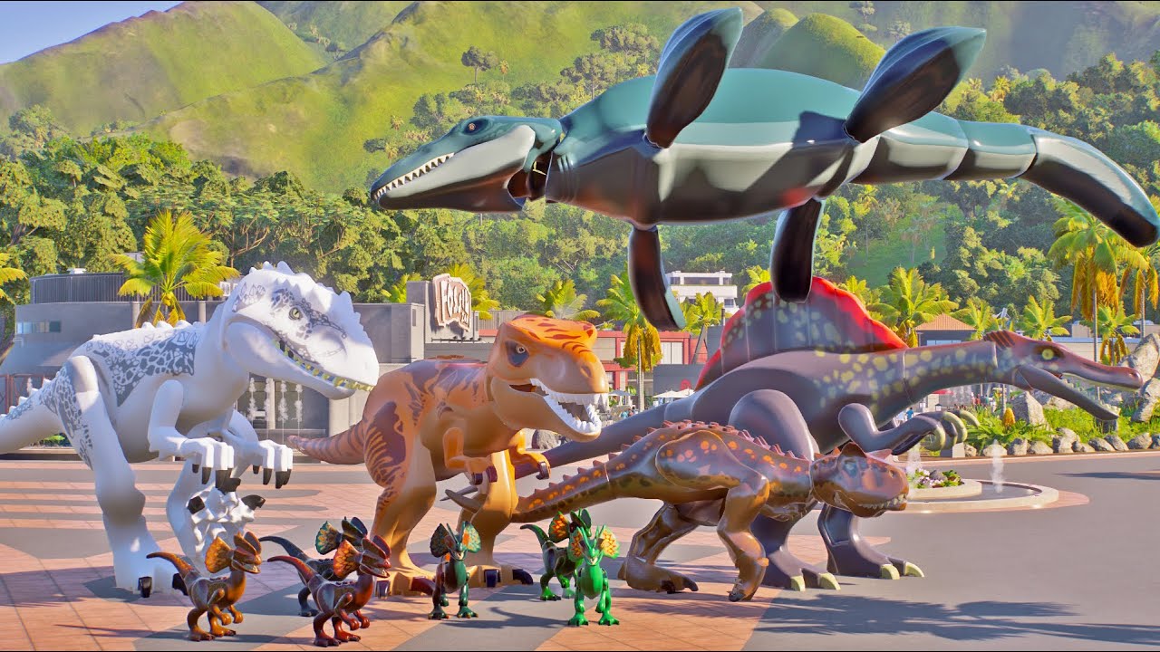 Dinosaur Mod JWE2 - Jurassic World Dino Blocks Skin showcase, Rampage and Battle