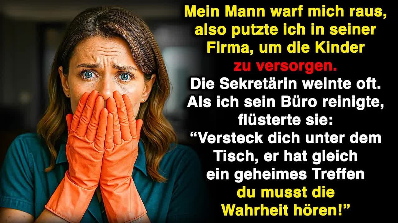 Als mein Mann mich rauswarf, fing ich als Putzkraft in seiner Firma an  Doch eines Tages