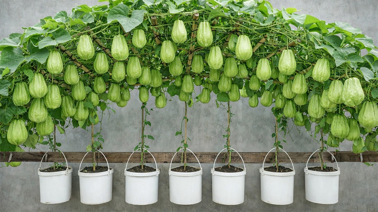 Tips To Grow Chayote In Plastic Containers – Why It Produces So Many Fruits With No Care Required?