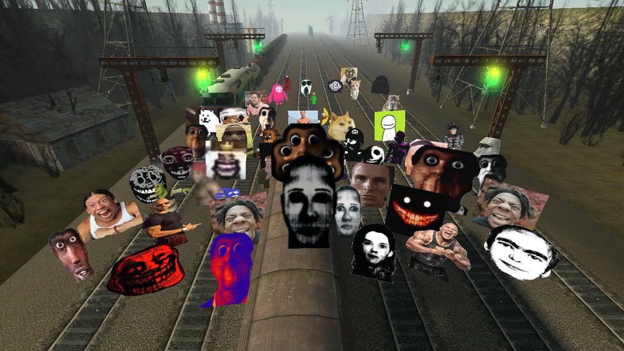 Nico's Nextbots Are Chasing The Train !!!