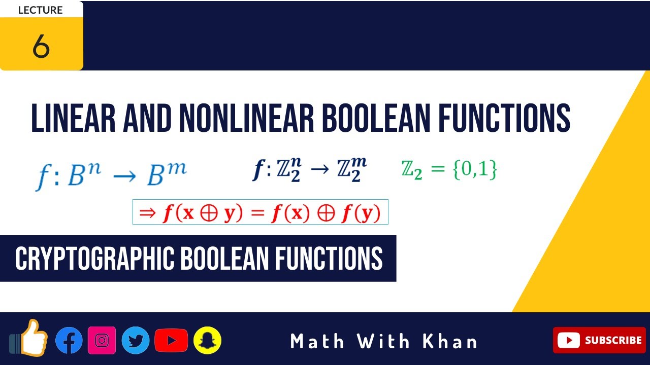 Linear and Nonlinear Cryptographic Boolean Functions | P-box | S-box | Confusion Component | AES-DES