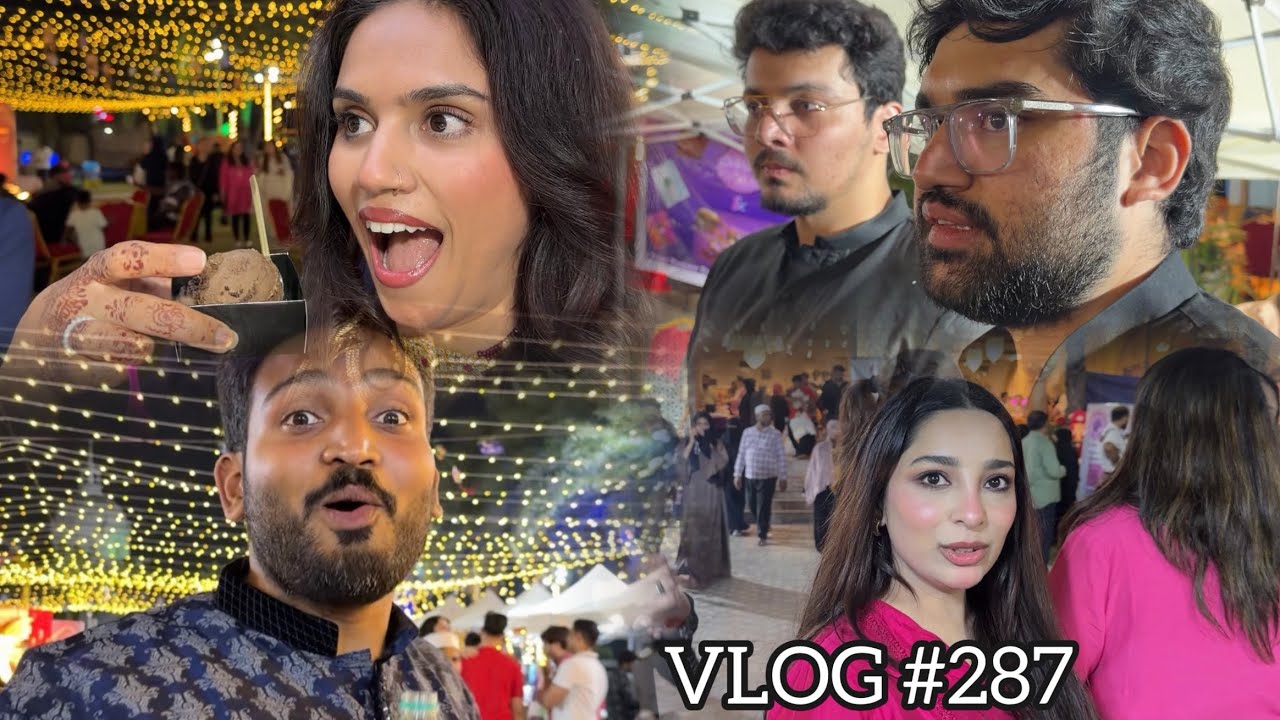 THE AANGAN 8.0 RAMADAN EDIT VLOG PART- 1 ✨ || EXPLORING ALL FOOD STALLS IN AANGAN 😍