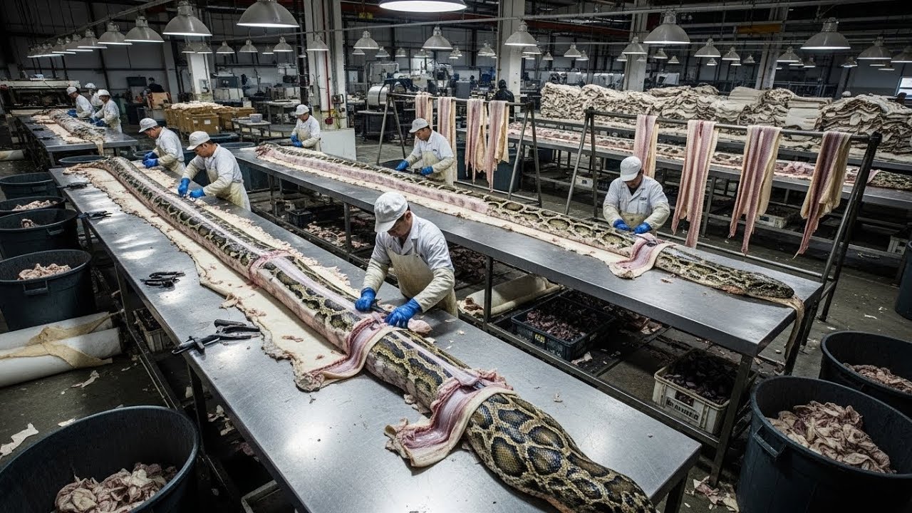 Watch How Snake Skin Becomes a Million-Dollar Gadget Industry (Full Process)