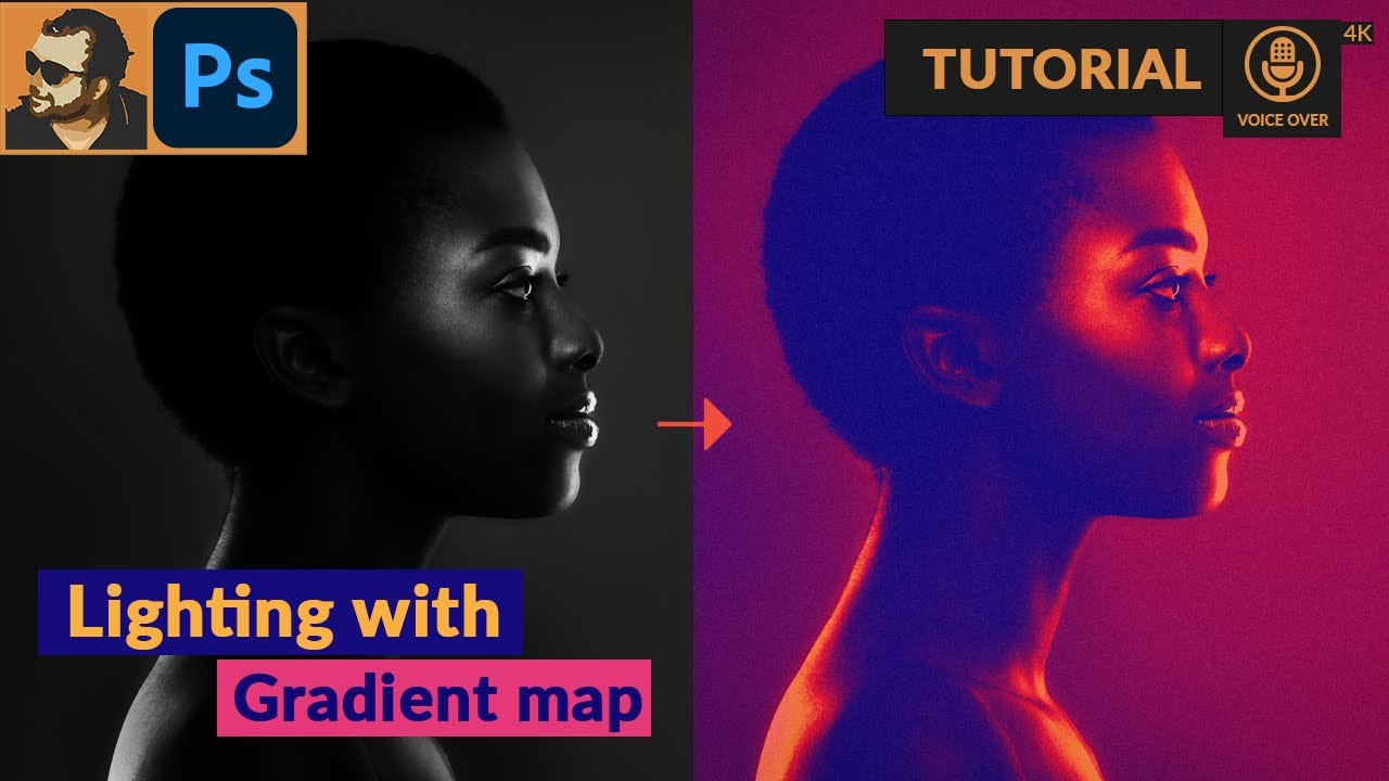 Duotone Effect with Gradient Map in Adobe Photoshop | Tips