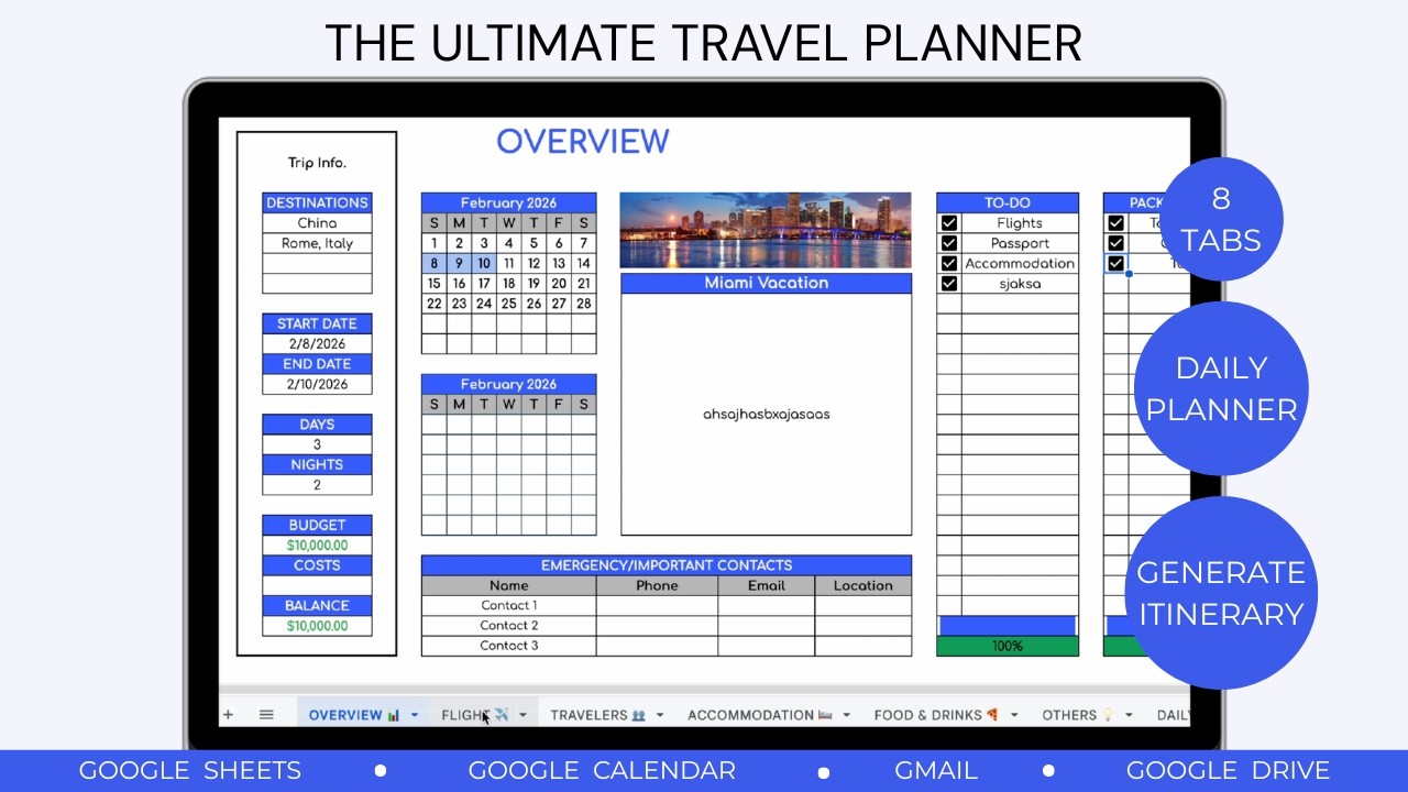 The Ultimate Travel Planner