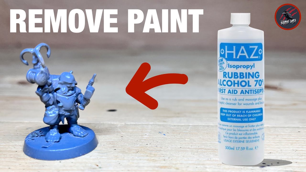 REMOVE PAINT FROM PLASTIC MINIATURES WITH ISOPROPYL - My First Time Stripping Miniatures