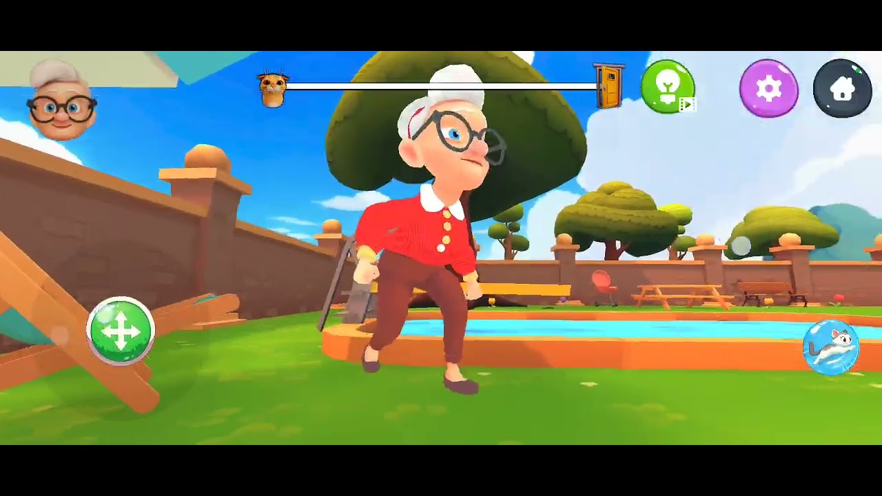 El jardín de la abuela de los dos gatos 😹