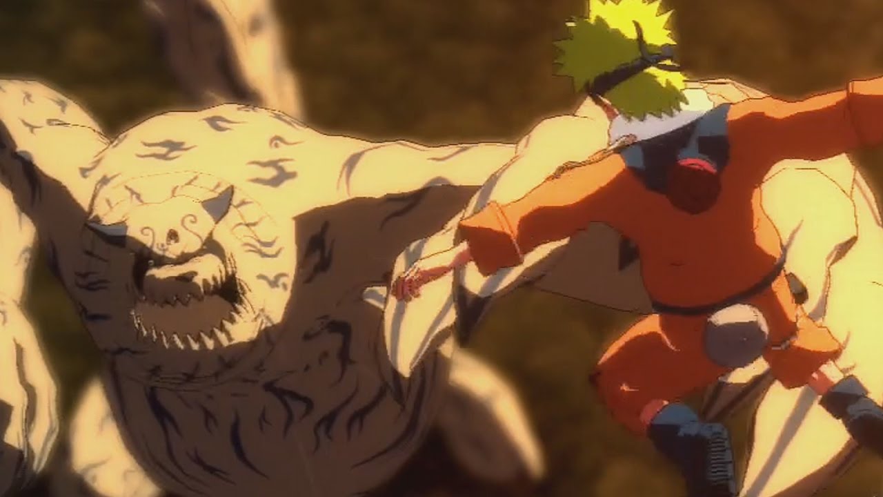 Naruto Ultimate Ninja Storm - Naruto vs Gaara Boss Battle & Free Roam