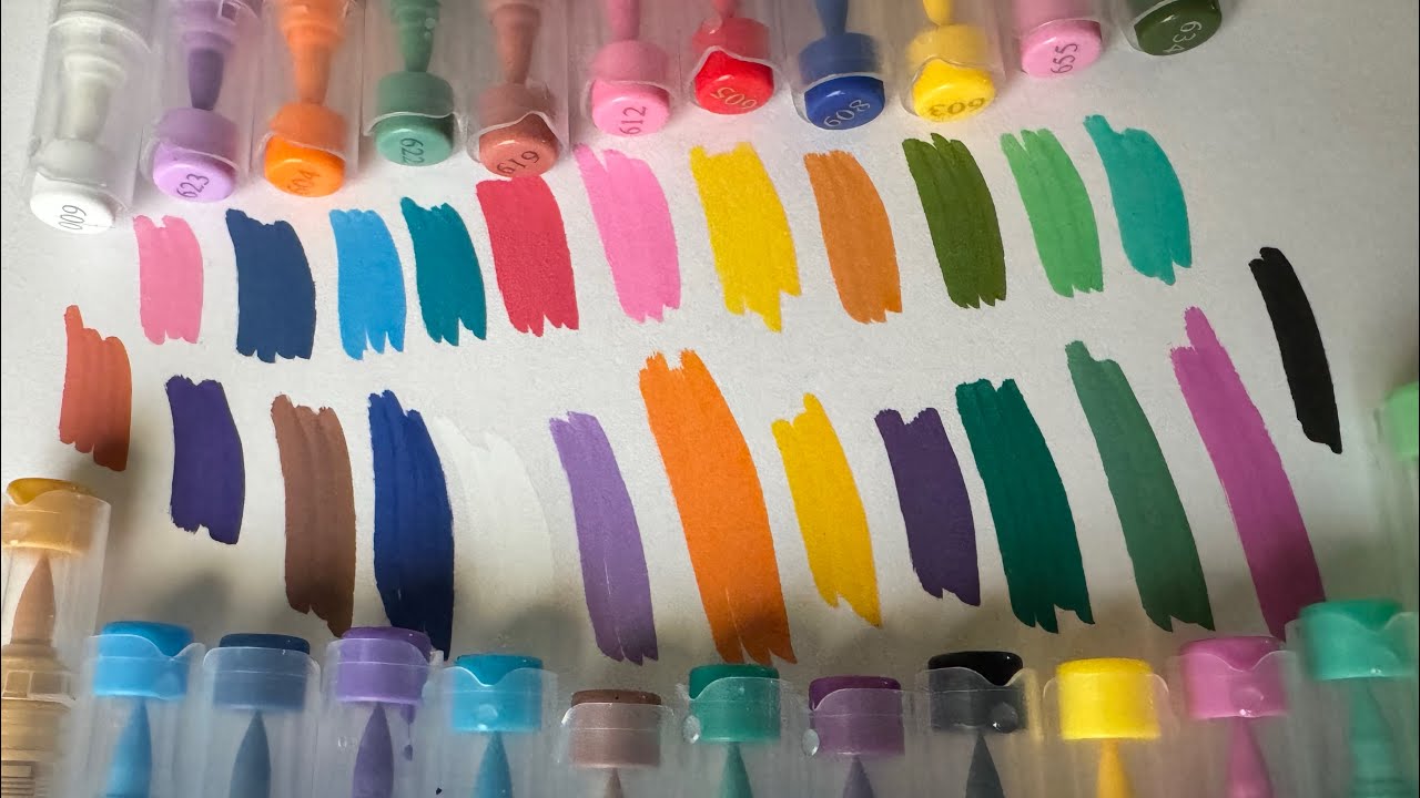 Watch this before buying ACRYLIC Brush Markers.#paint #acrylicpainting #acrylic #art #drawing 
