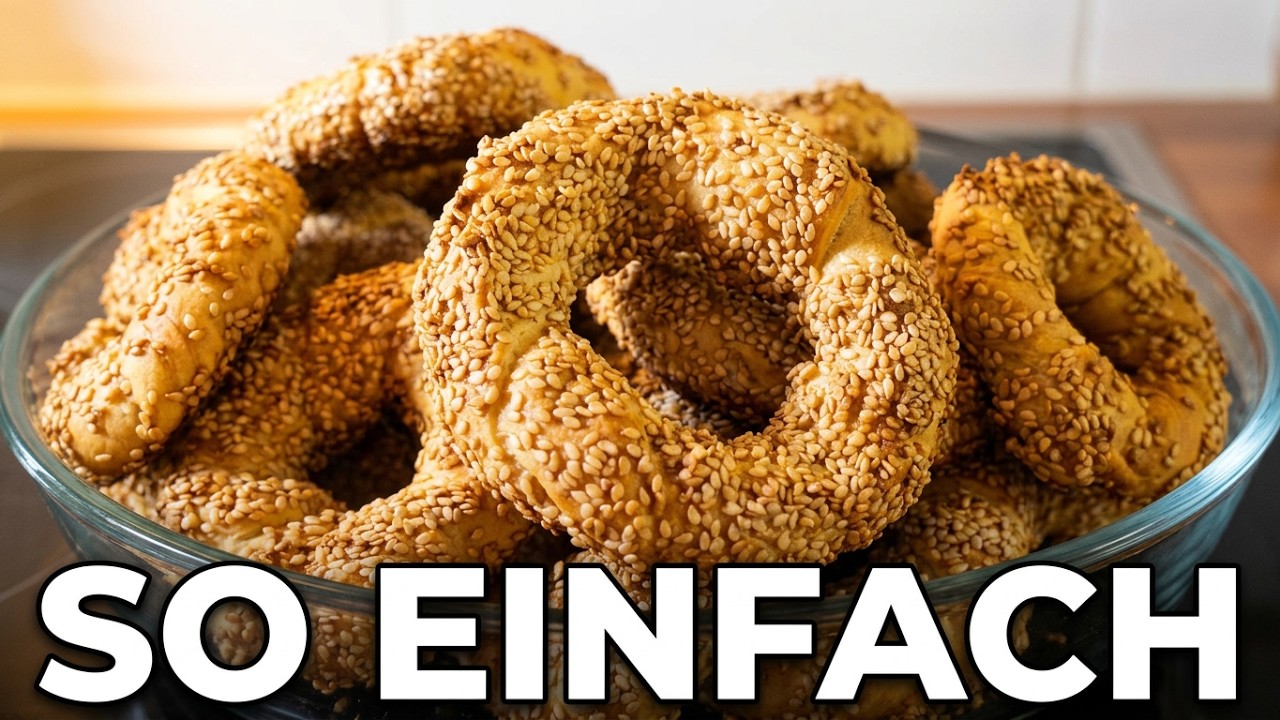 Leckere SIMIT selber machen - Türkische Sesamringe - Canans Rezepte