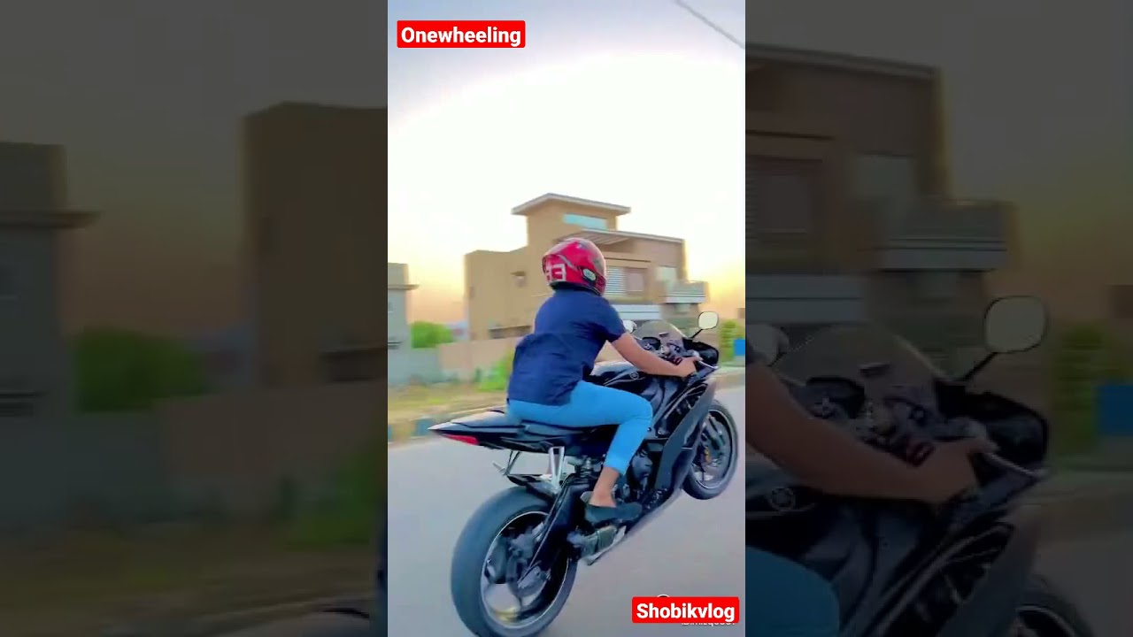 Onewheeling On Heavy bike
