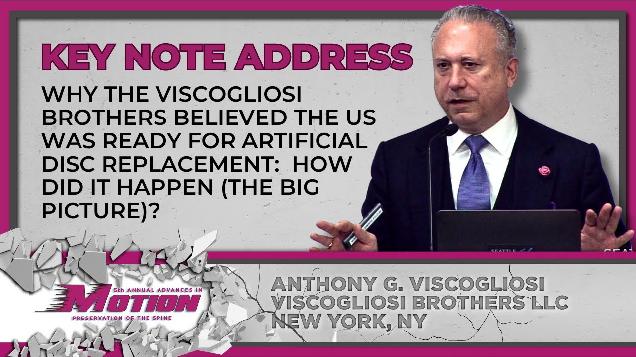 The Viscogliosi Brothers Believed the US Was Ready for Artificial Disc Replacement-Tony Viscogliosi