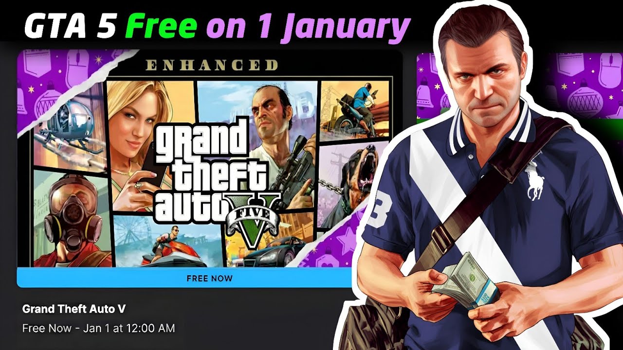 GTA 5 Free on Epic Games? 😱 (1st Jan Mystery Game)