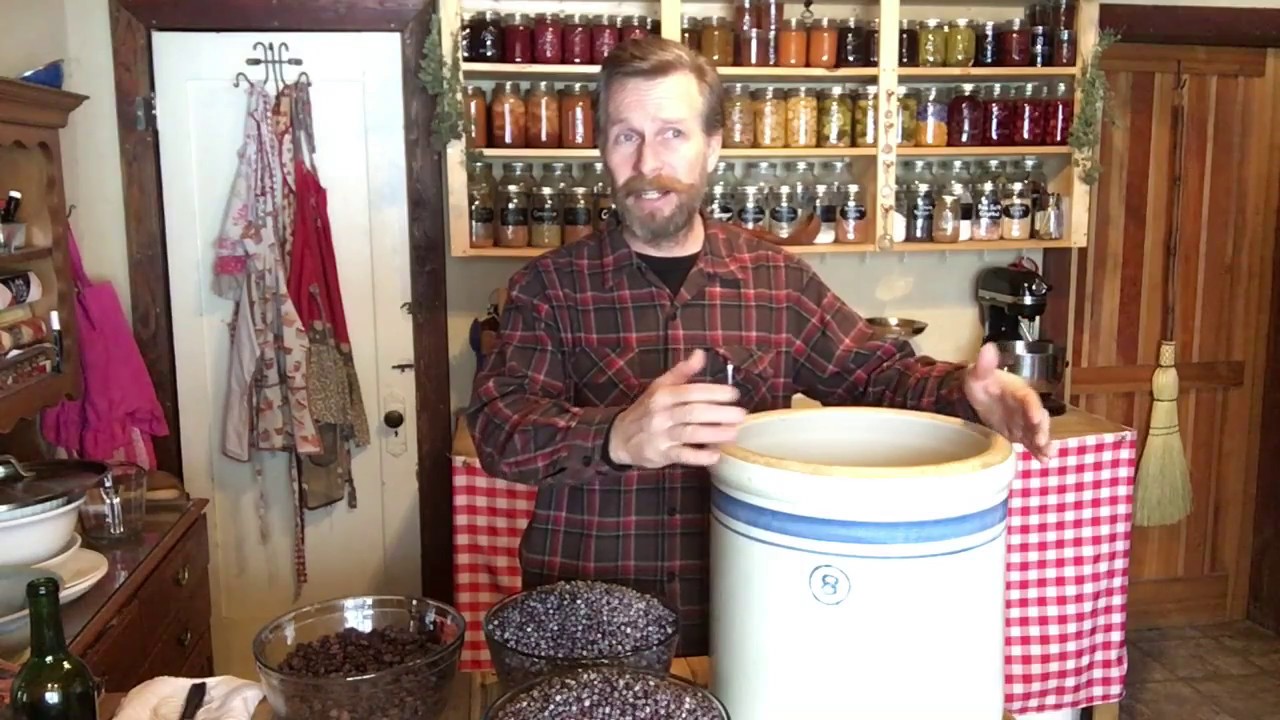 Wild Fermented Elderberry Wine Part 1