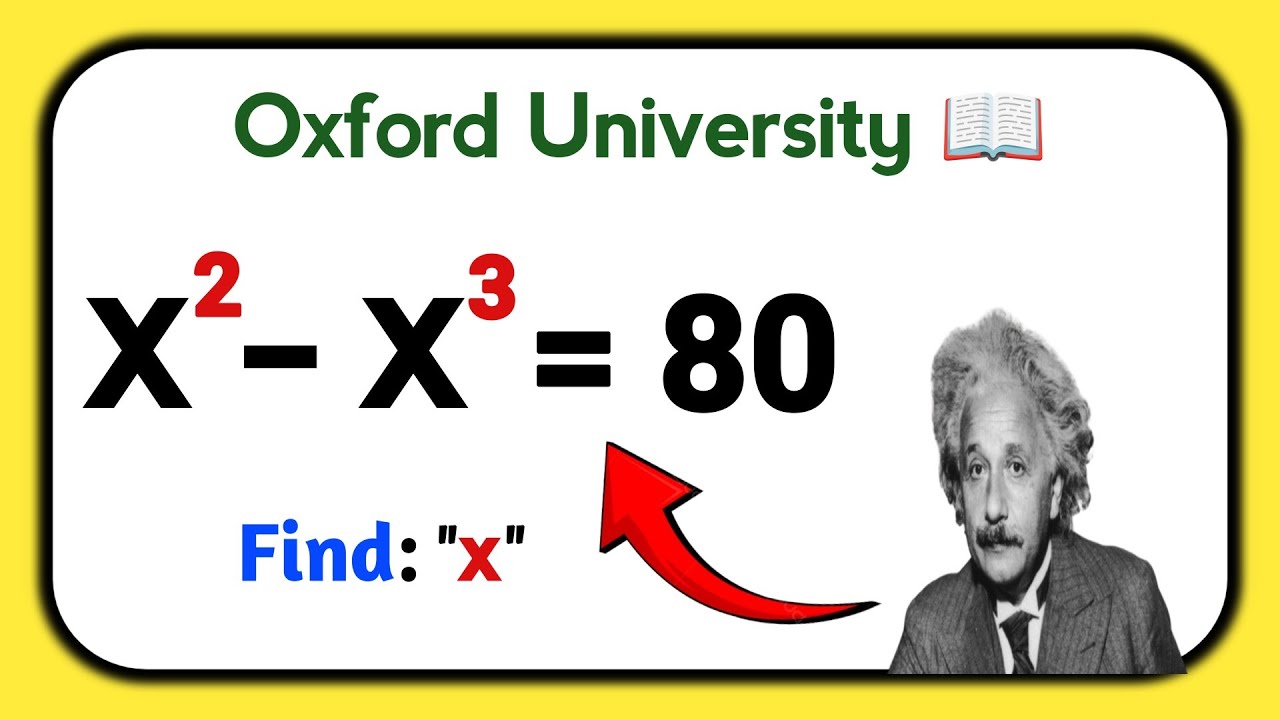 A very tricky Oxford University Admission Algebra Exam | Entrance Aptitude Test | Find x!!