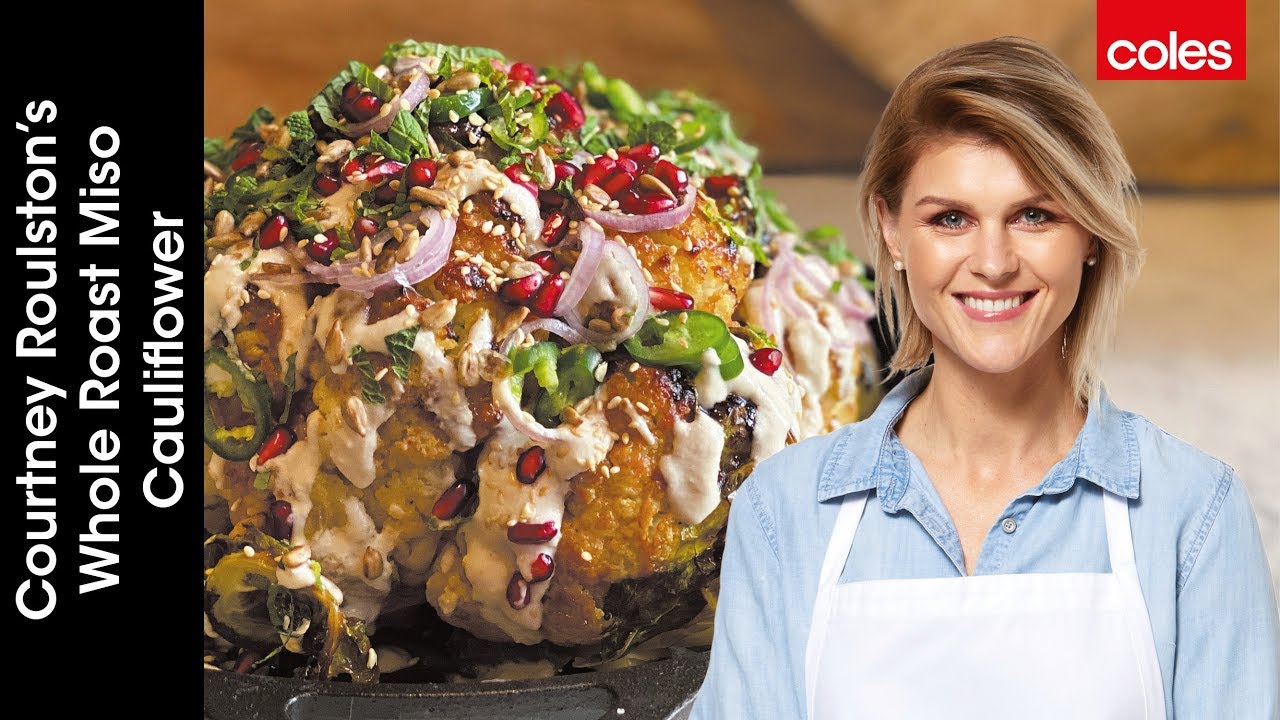 Courtney Roulston's Whole Roast Miso Cauliflower