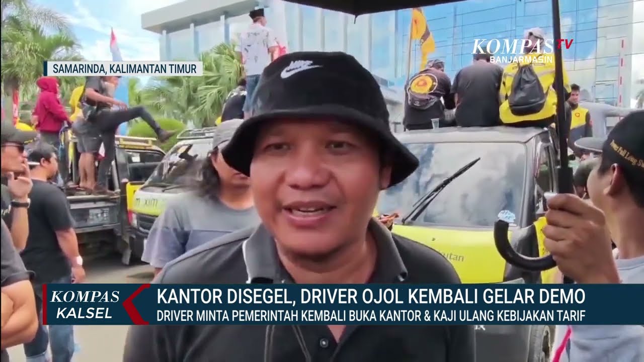 Kantor Disegel Lagi, Driver Ojol Maxim Kembali Demo