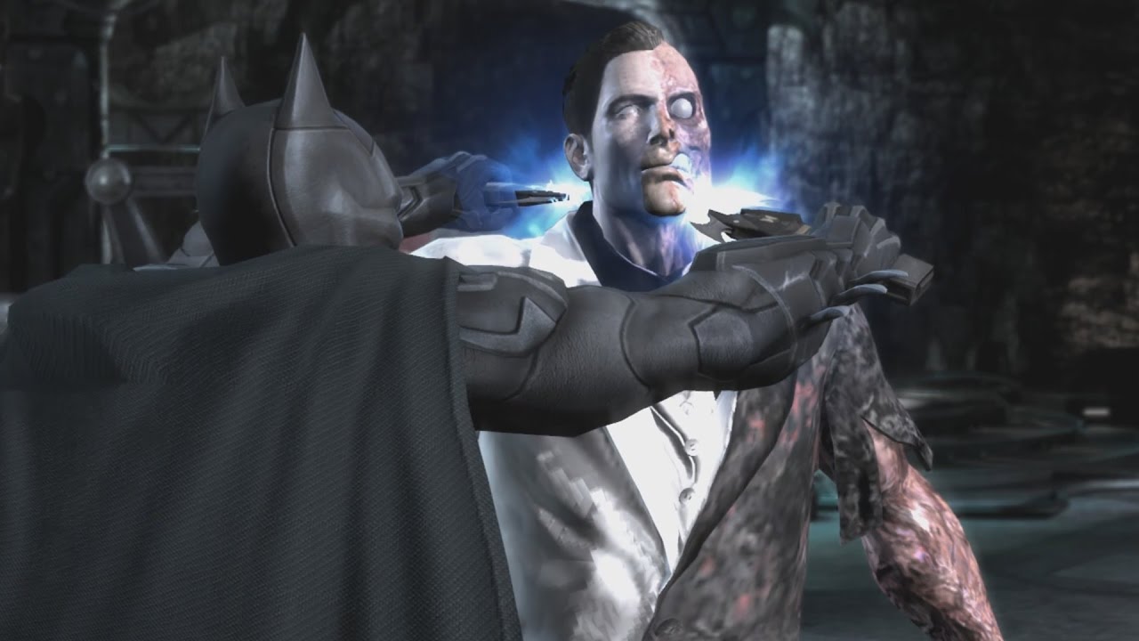 Injustice: Gods Among Us - All Super Moves on Two Face (1080p 60FPS)