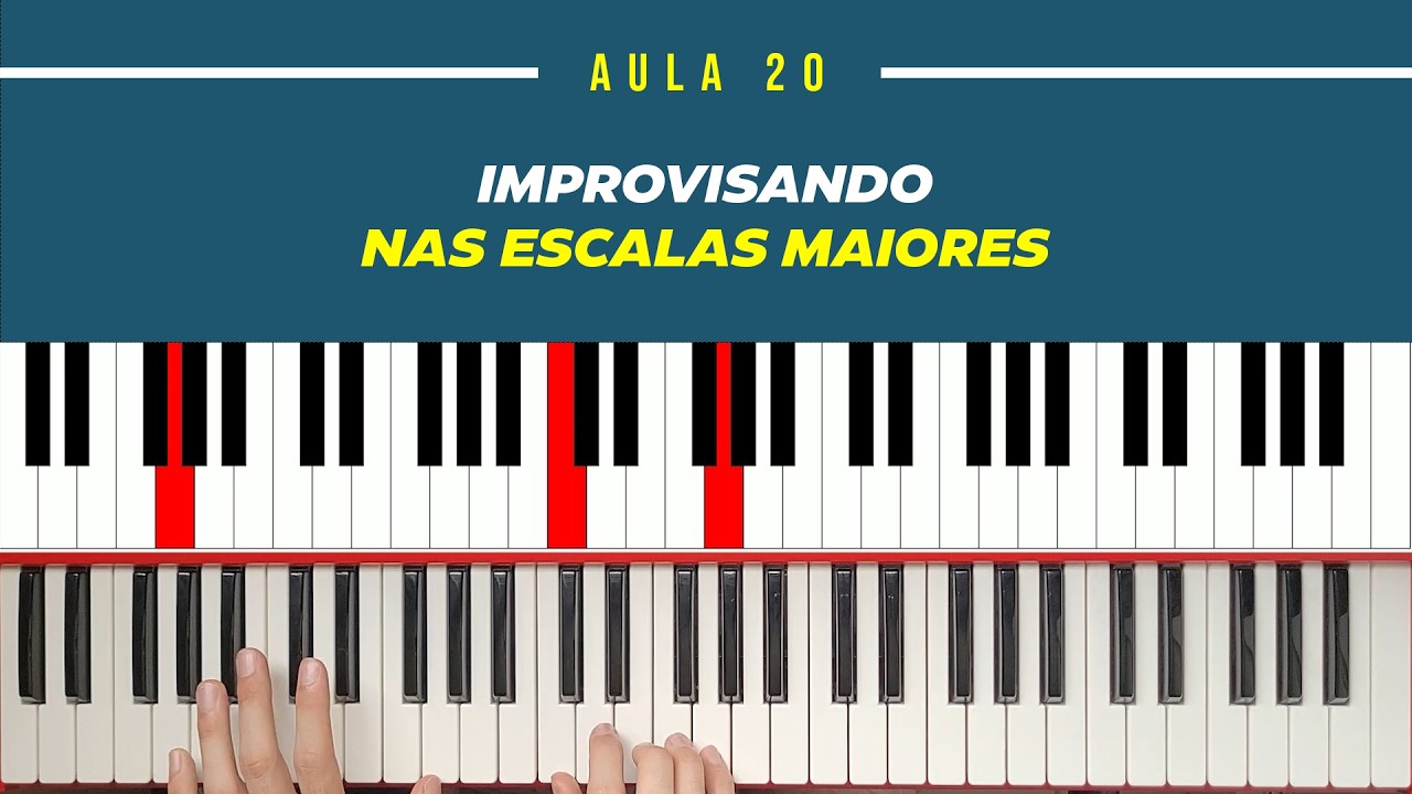 Aula 20 - Improvisando nas Escalas Maiores | Teclado | Tutorial