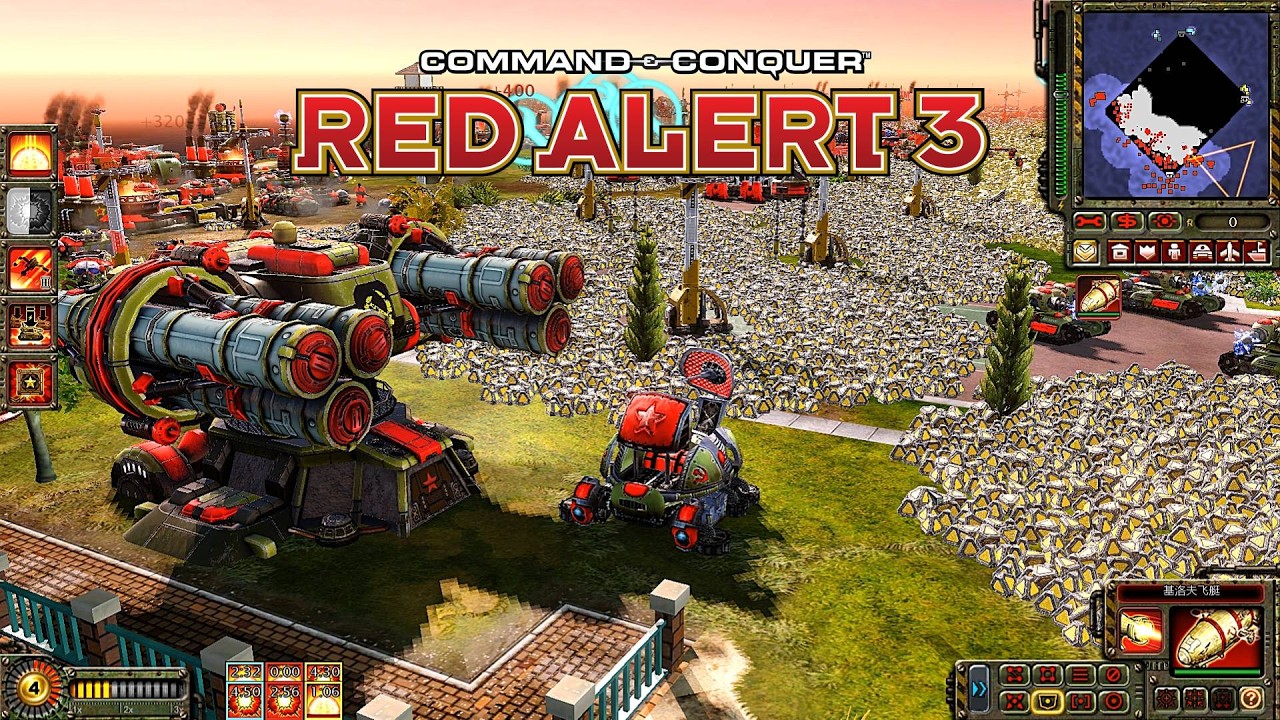 Red Alert 3 Corona MOD Советский геймплей FFA | Огромное количество руды в центре КАРТЫ!!!