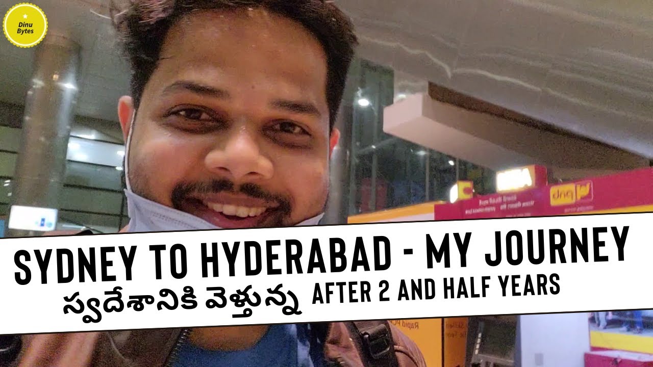 India వెళ్తున్న finally| Syd - Kul - Hyd flight journey| Telugu vlogs from Australia| Dinu Bytes