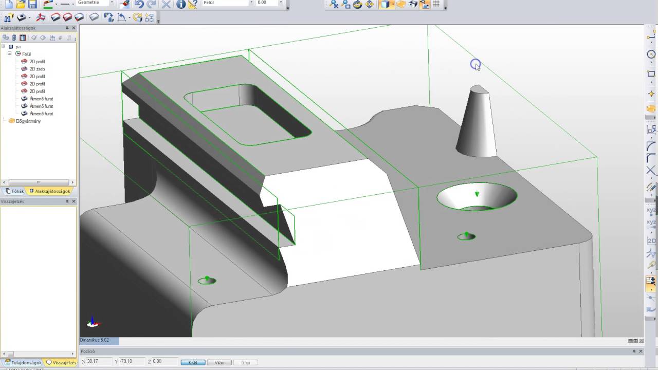 Edgecam tutorial 2  rész profilok,befoglalo határ