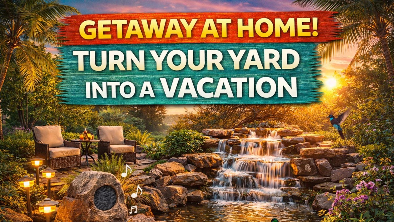 Create a Vacation Vibe at Home: Sights & Sounds for Your Dream Backyard!