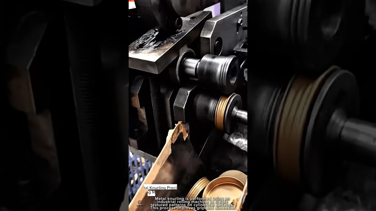 Metal Knurling Precision Work Tool Using Industrial Rolling Machine #worktool