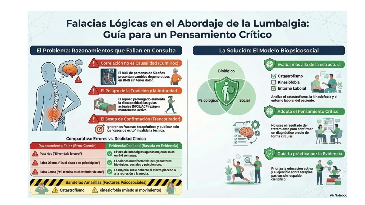 LUMBALGIA Y LAS FALACIAS LÓGICAS EN LA FISIOTERAPIA