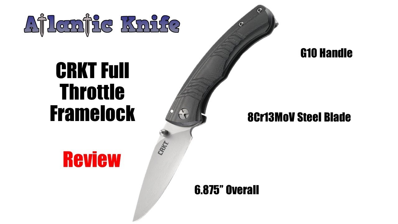 CRKT Full Throttle Framelock Folding Knife Review | Atlantic Knife Reviews 2020