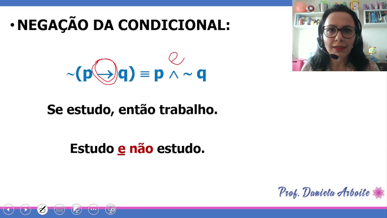 RACIOC&Iacute;NIO L&Oacute;GICO - Nega&ccedil;&atilde;o de proposi&ccedil;&otilde;es compostas