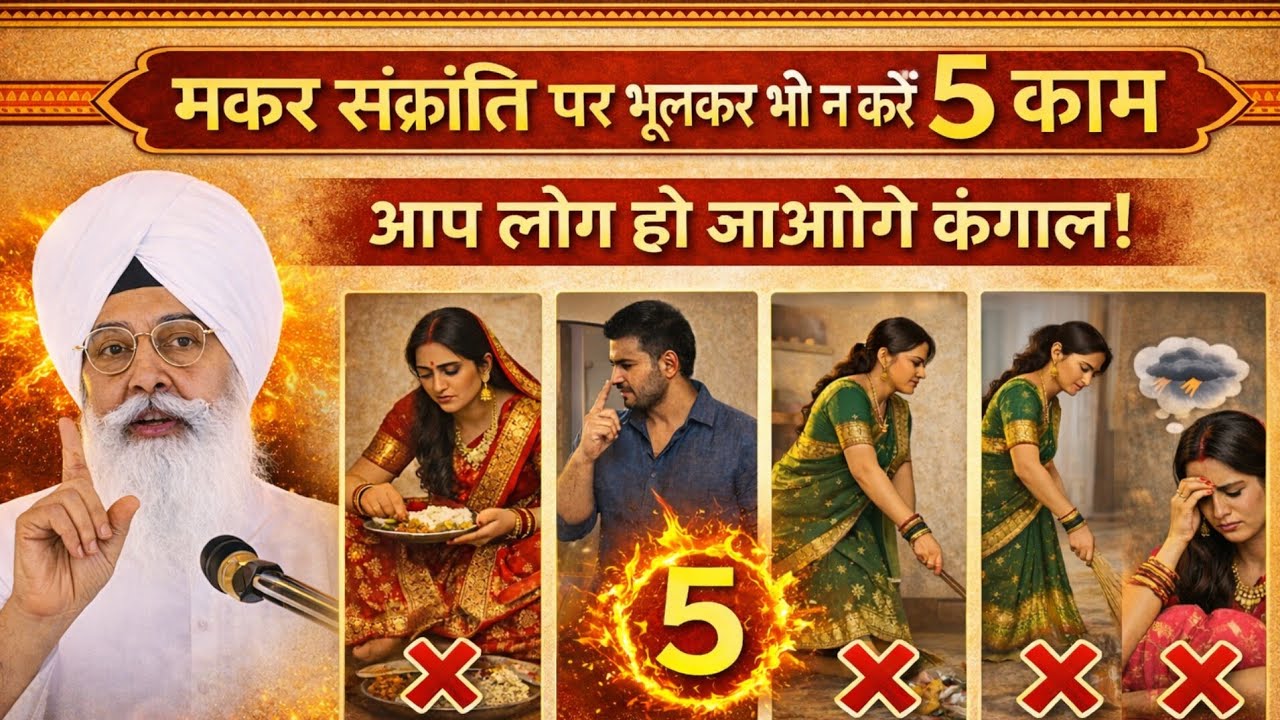 आज के दिन यानी की मकर संक्रांति पर भूल कर भी घर की महिला ना करें यह पांच काम नहीं ? ll RSSB ll