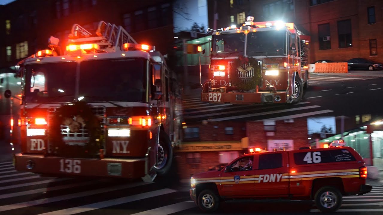 [EVERYONE GOES] FDNY ENGINE 287, LADDER 136 & BATTALION 46 URGENTLY RESPOND TO A REPORT OF FIRE