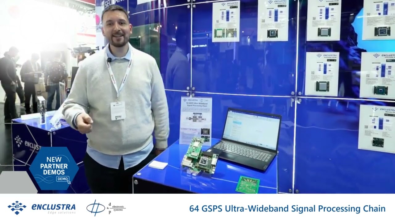 Обработка сверхширокополосных сигналов с частотой 64 Гвыб/с от D&P Electronic Systems на выставке...