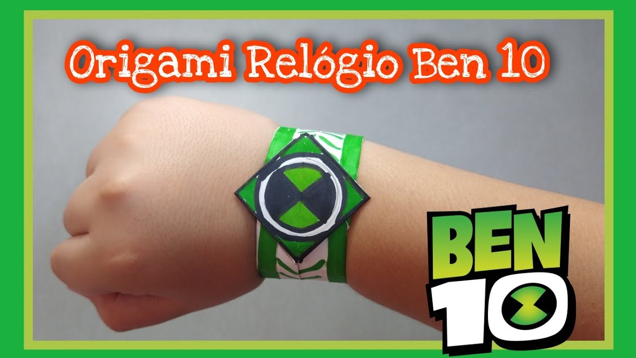 Origami relógio Ben 10 / Omnitrix - criação ( Felipe M Barbosa) @Mais Artes - Origami