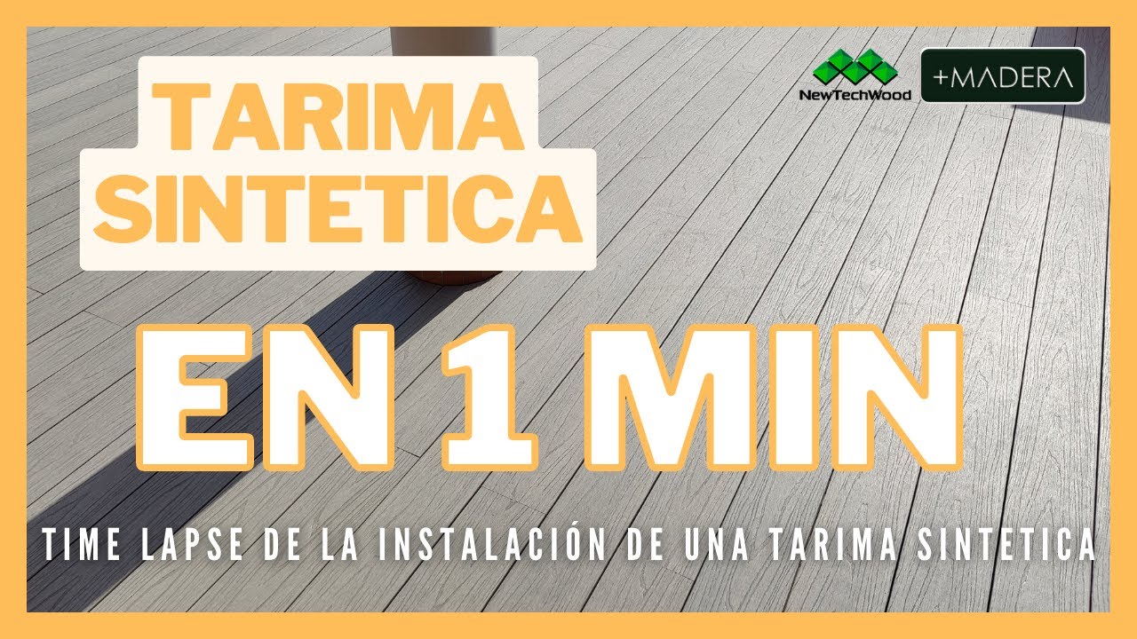 🌞COMO SE INSTALA UNA TARIMA SINT&Eacute;TICA EXTERIOR 🌞