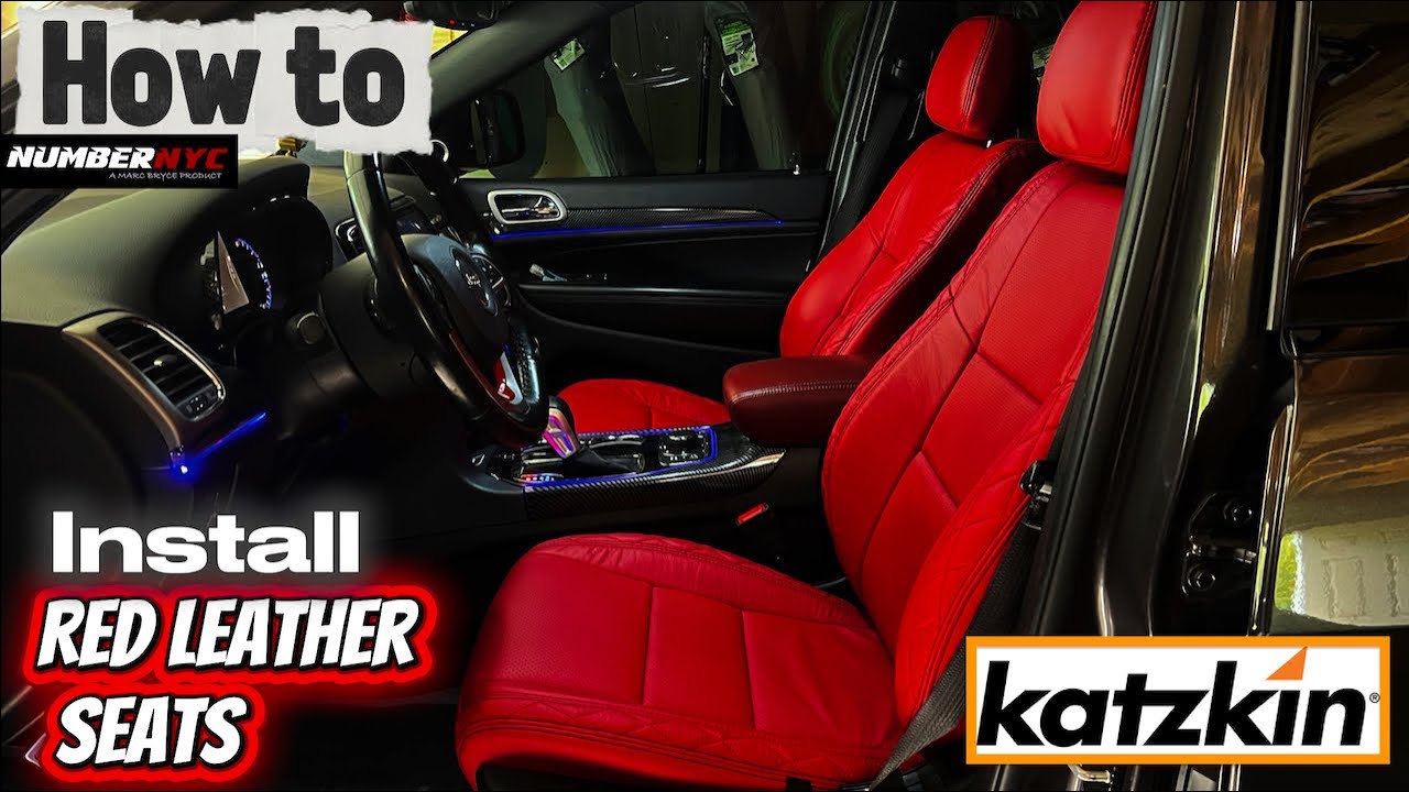 Katzkin Leather on Driverside JEEP WK2 - Installation