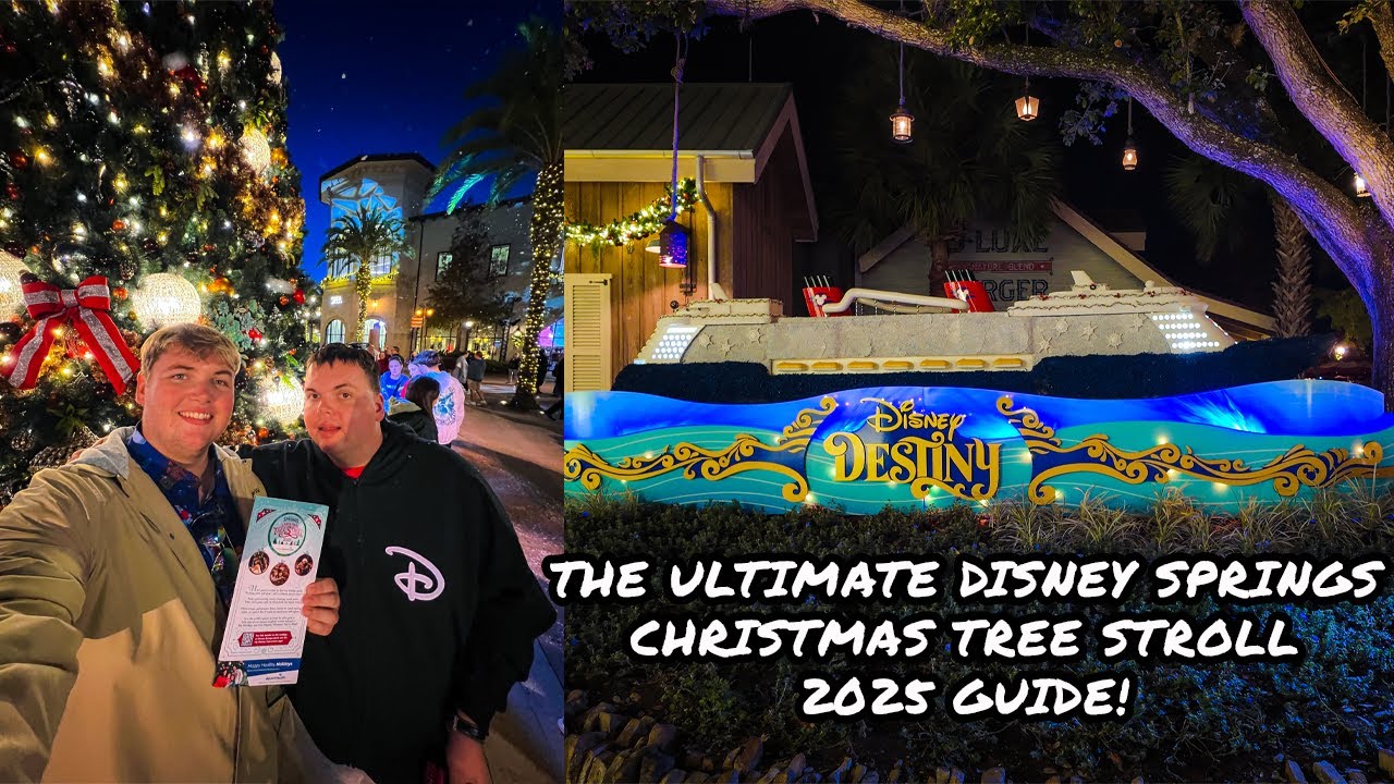 Disney Springs Christmas Tree Stroll 2025: NEW Gideon's Cookie + Jock Lindsey's Holiday Bar & More!