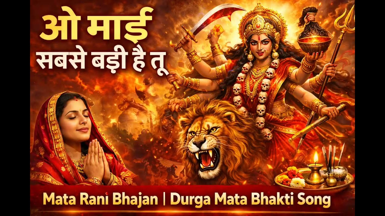 ओ माई सबसे बड़ी है तू | Mata Rani Bhajan | Durga Mata Bhakti Song | Navratri Special Bhajan