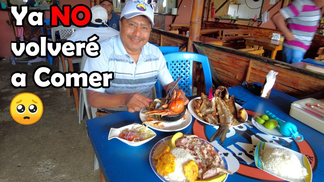 ¡Ya no comeré! 😟PUERTO EL MORRO, Cangrejos, Lisas Asadas, Ensalada de Cangrejos Rojos, Cazuelas