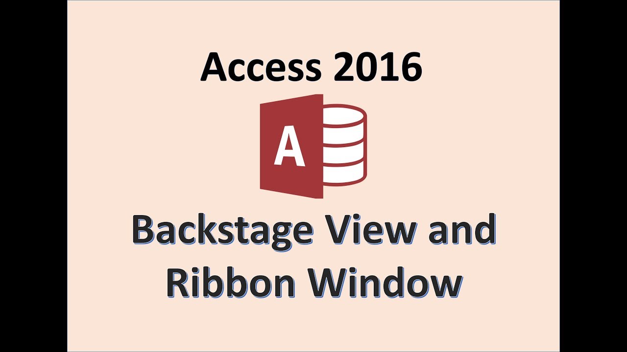 Access 2016 - Getting Started - How To Use a Blank Database - Opening and Saving Databases in MS 365