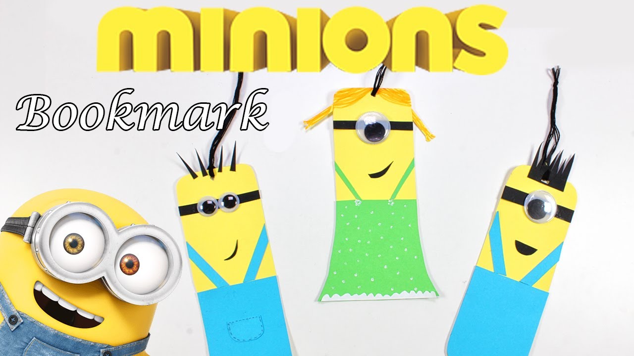DIY Minions Bookmark | Cute And Easy Bookmark | Paper Craft