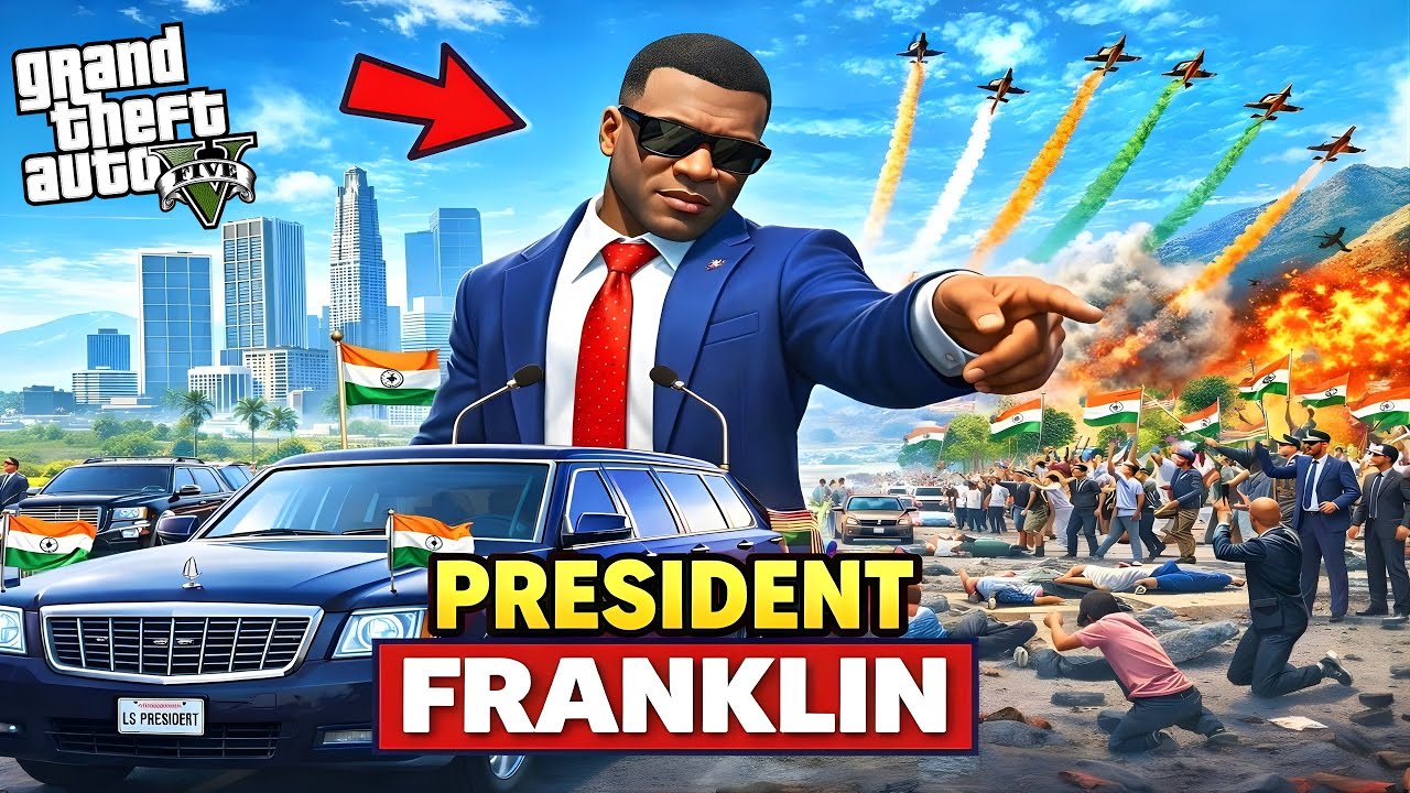 FRANKLIN BECOMES PRESIDENT 😱🇮🇳 LOS SANTOS | CHINA GANG ATTACK  | GTA 5 TELUGU STORY