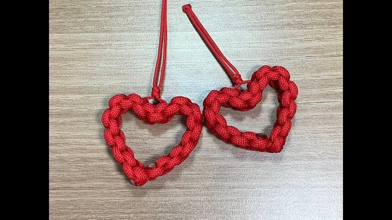파라코드 매듭 만들기 ' 하트 ' How to make a Heart knot.