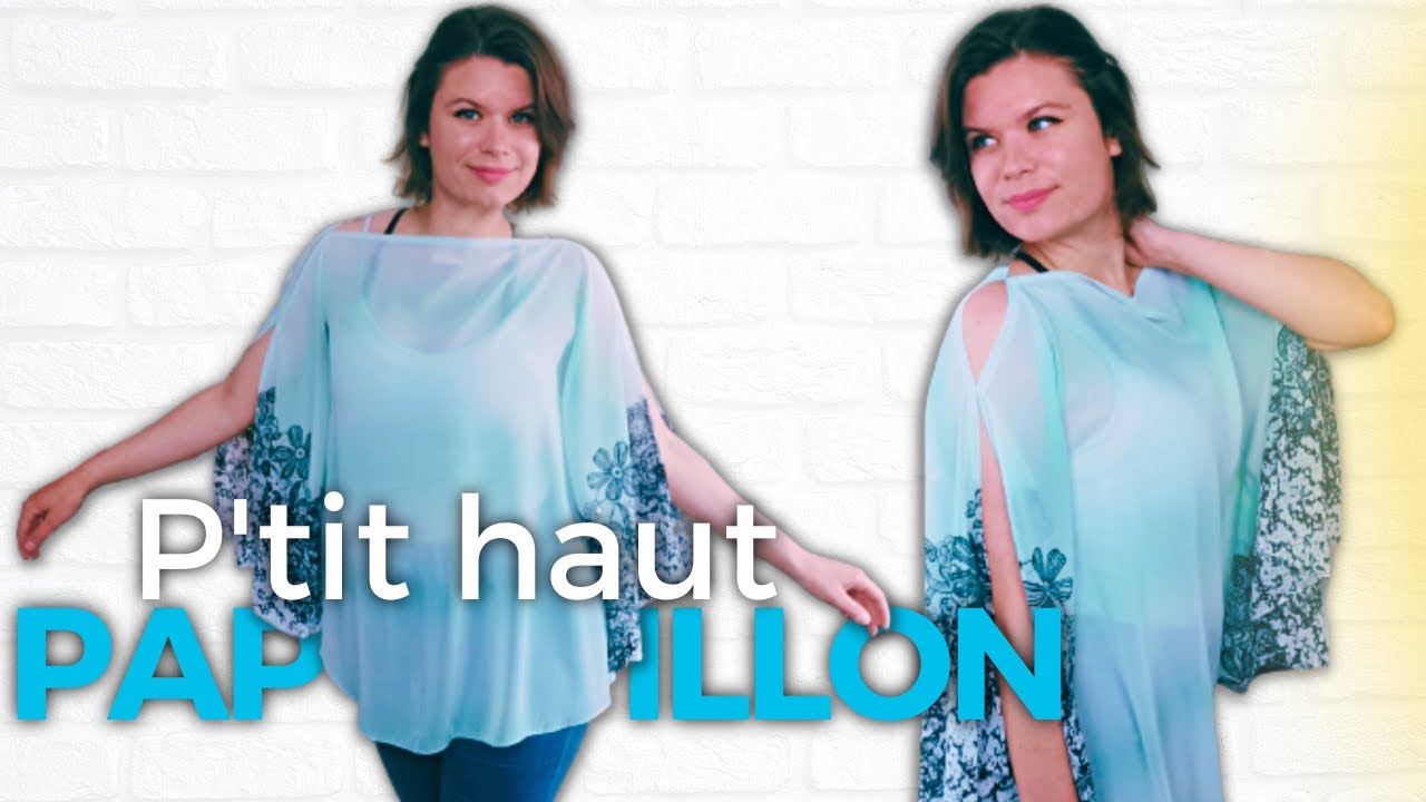 Coudre un haut effet cape papillon 🦋