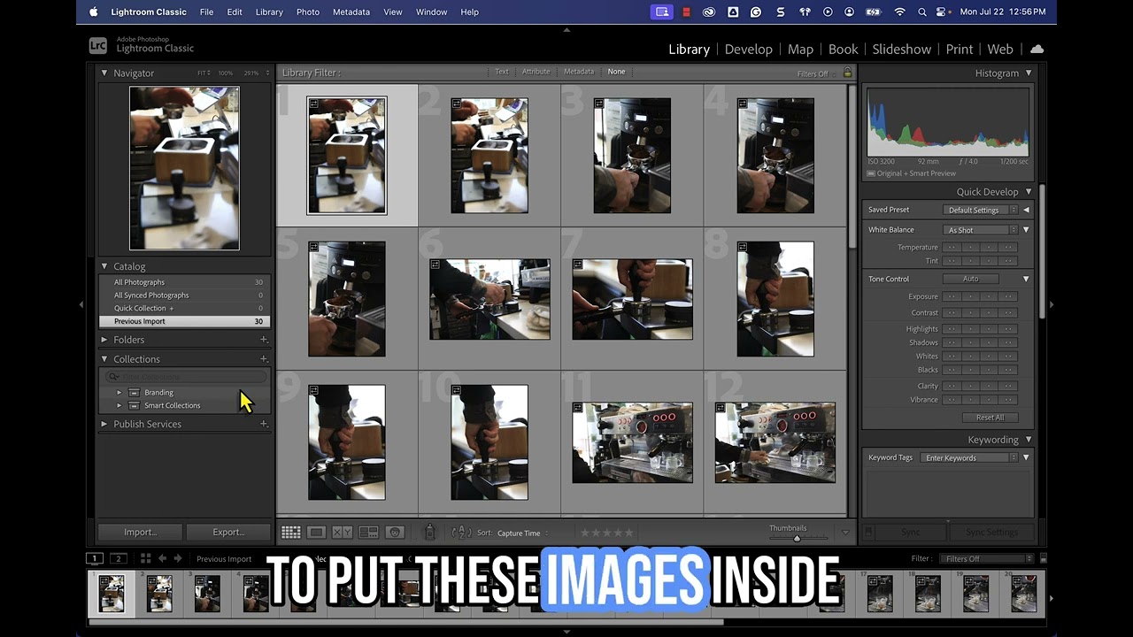 Creating Collection Set and Collections in Adobe Lightroom