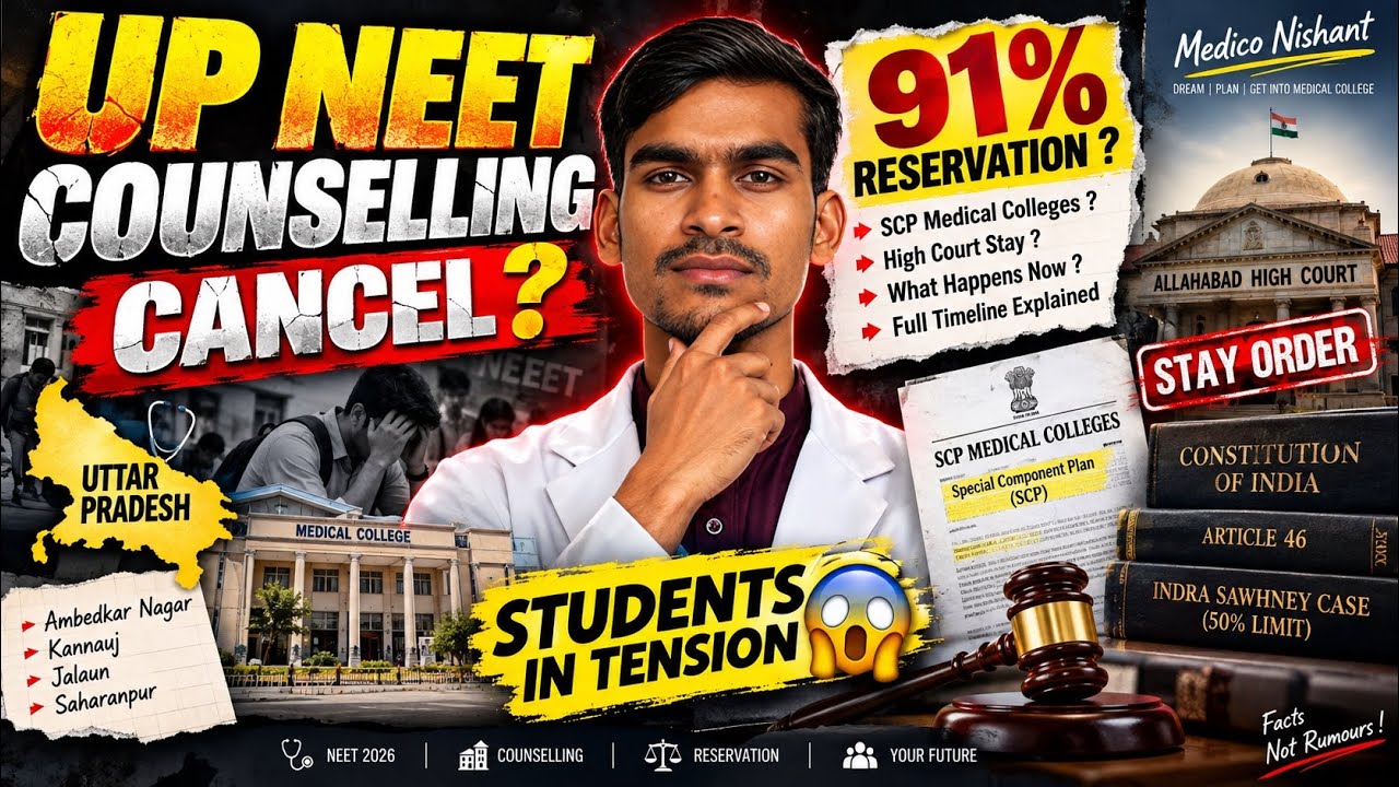 UP NEET Counselling 2026 Cancel? 😱 SCP Medical Colleges Reservation Case Explained | Medico Nishant