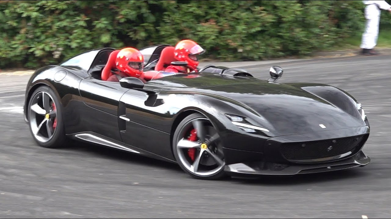 Ferrari Monza SP2 driven FAST at Goodwood FOS 2019! - Limited Edition V12 Speedster SOUND!