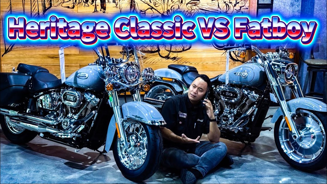 Harley Fat Boy & Heritage Classic: Xe Nào Đáng “Xuống Tiền” Hơn? | Thiện Harley .