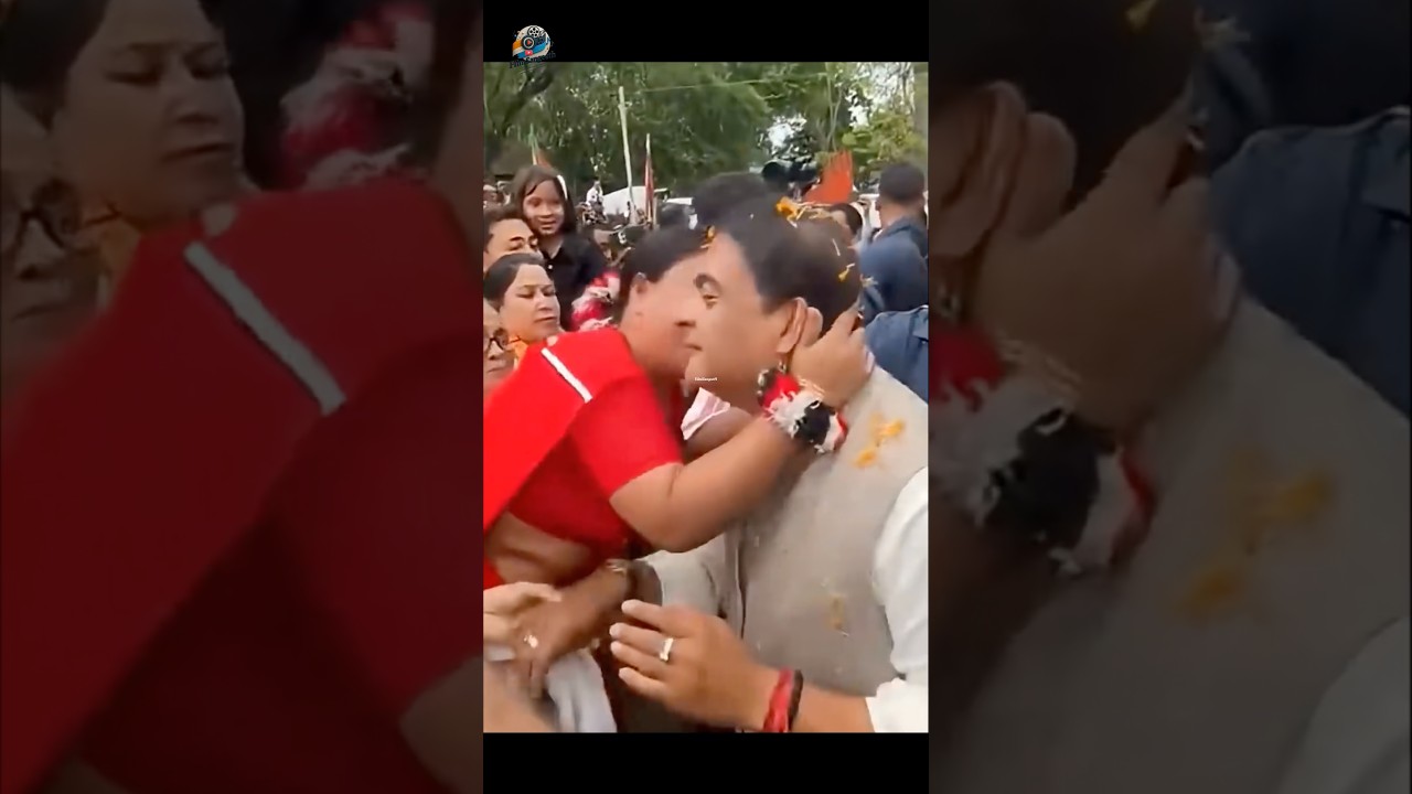CM Himanta Biswa Sarma Kiss Viral Video 💋❤️ #song #cmassam #viral #trending #live #ytshorts #shorts